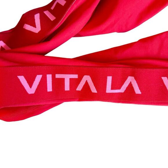 Revolve Vita LA red leggings sz L - Picture 7 of 8